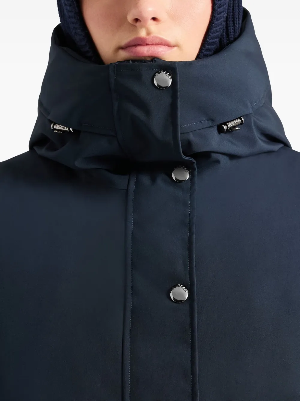 Fusalp Janix Hooded Coat In Blue