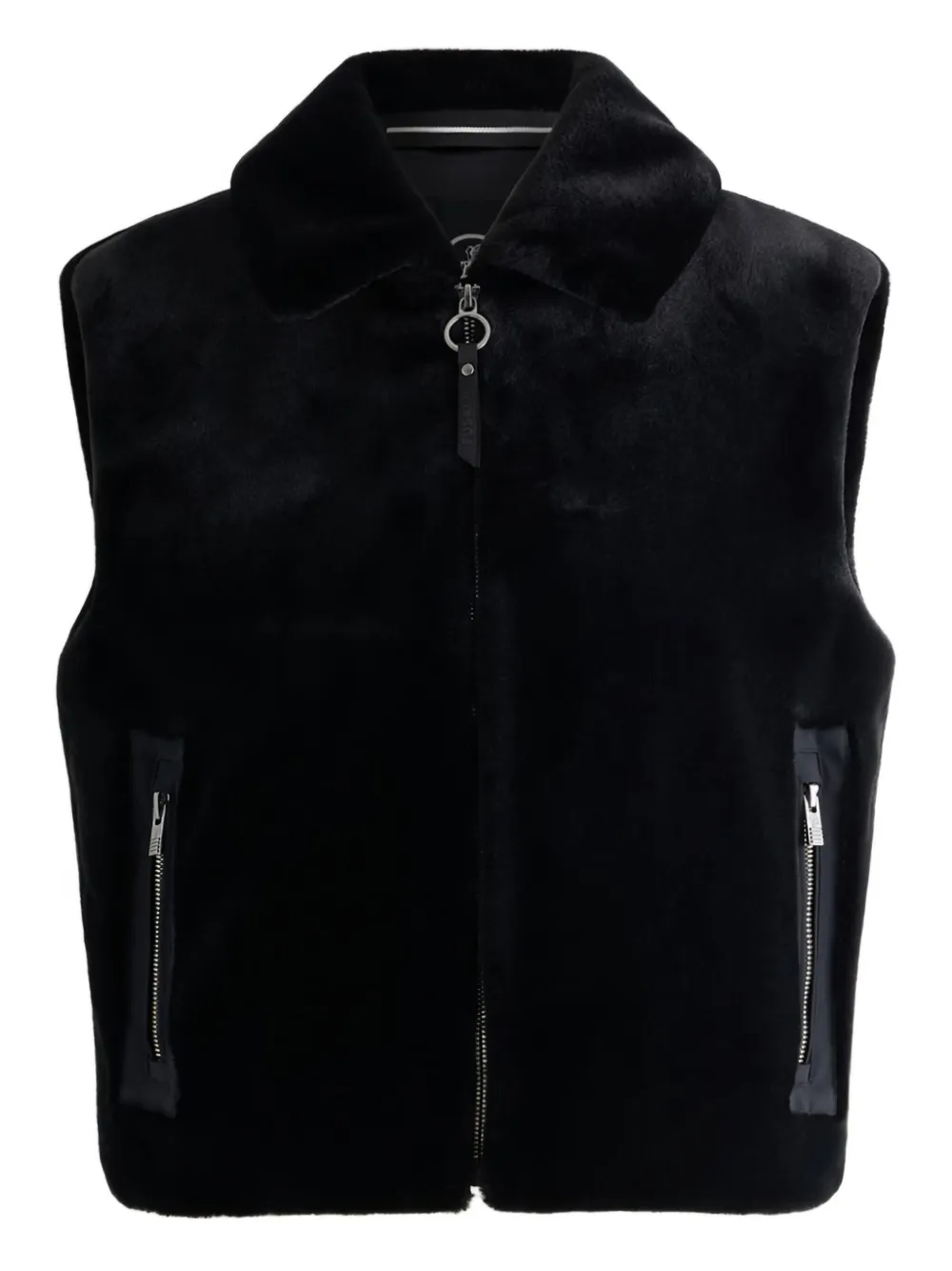 Fusalp fur-collar zip-front bomber jacket | Black | Image 1