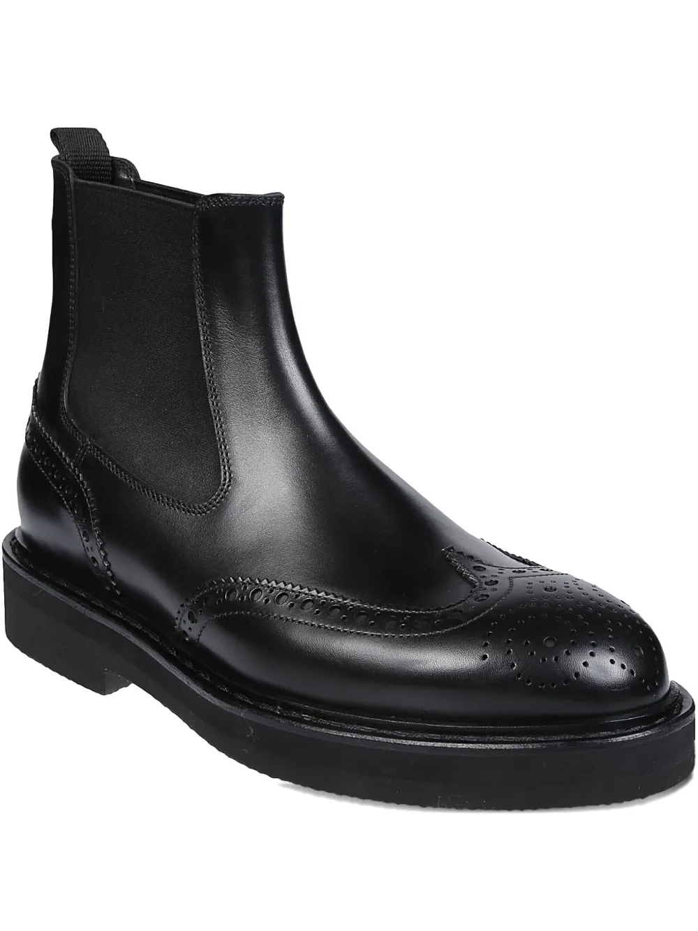 Premiata Elastic-panel Wingtip Boots In Blue