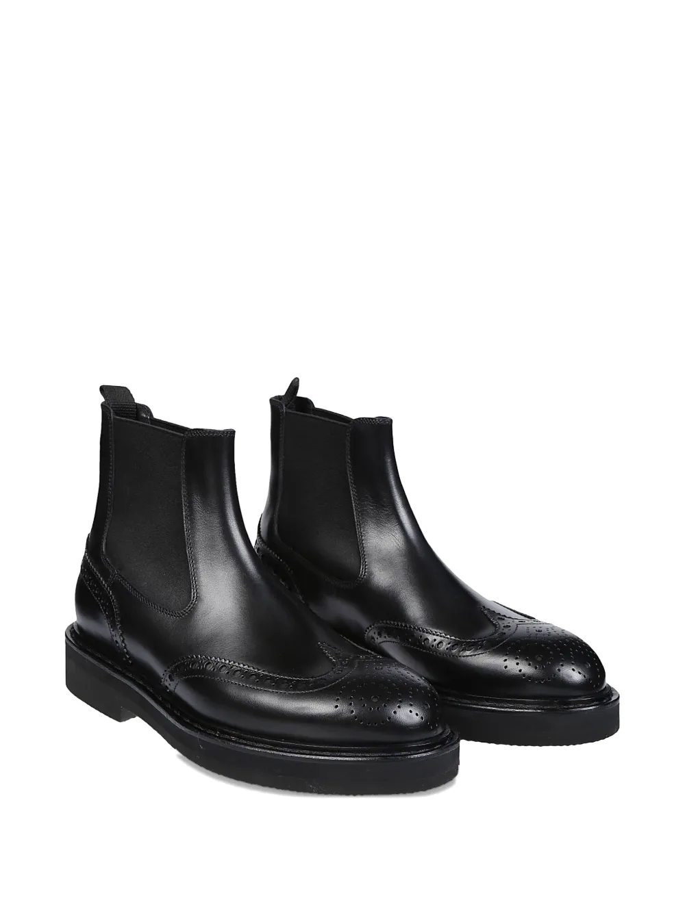 Premiata Elastic-panel Wingtip Boots In Blue