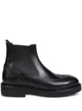 Premiata elastic-panel wingtip boots - Black