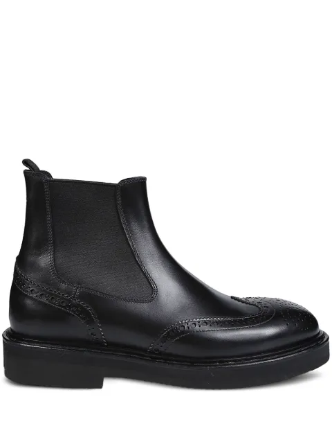 Premiata elastic-panel wingtip boots