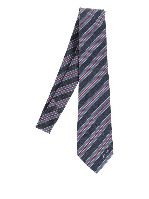ETRO striped silk tie