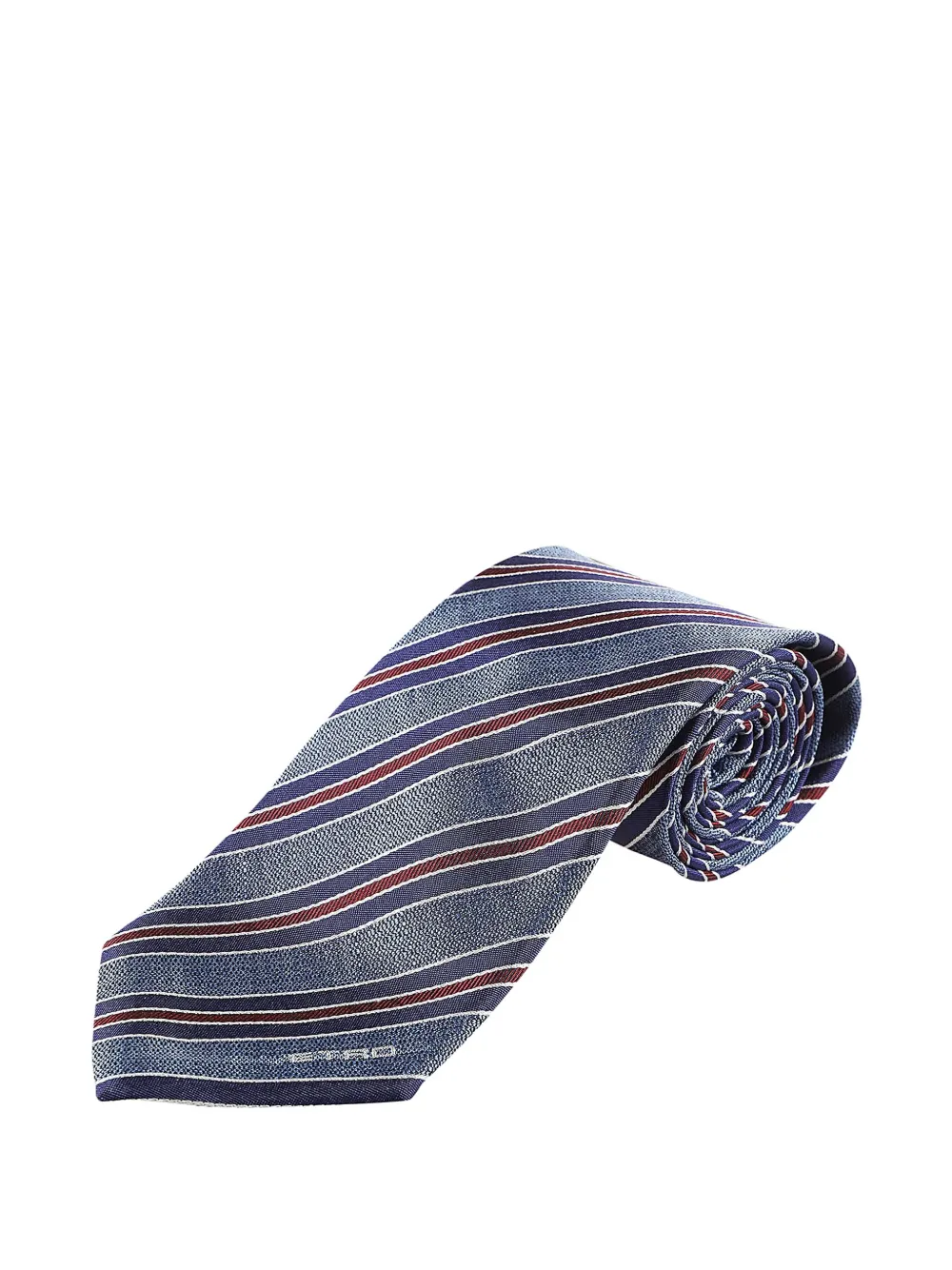 ETRO Gestreepte zijden stropdas - Blauw
