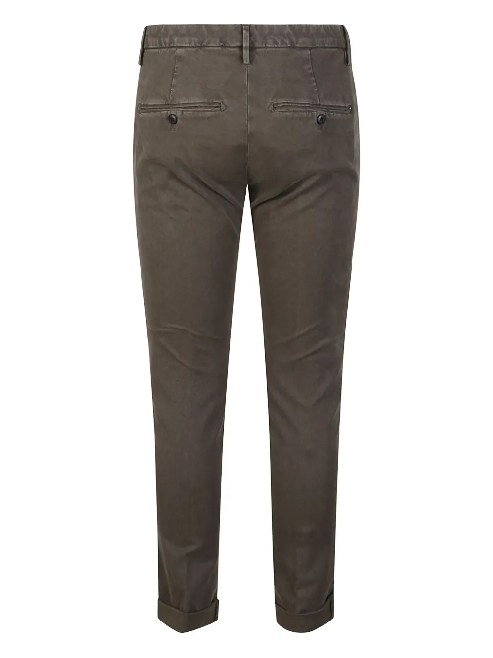 DONDUP cuffed cotton pants - Groen