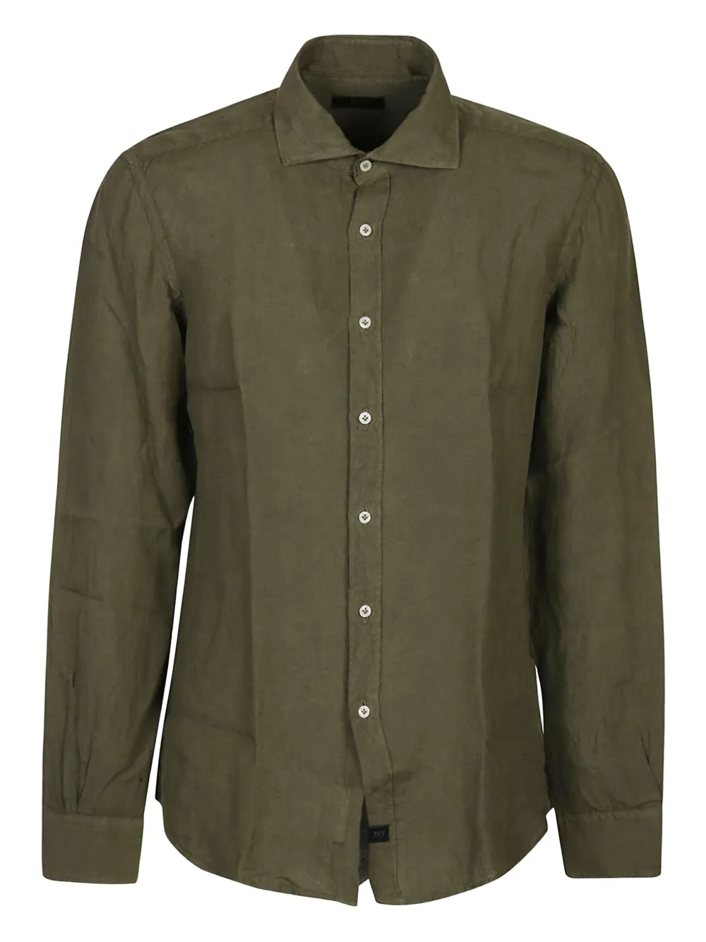 Fay long-sleeve button-up shirt | Green | Image 1