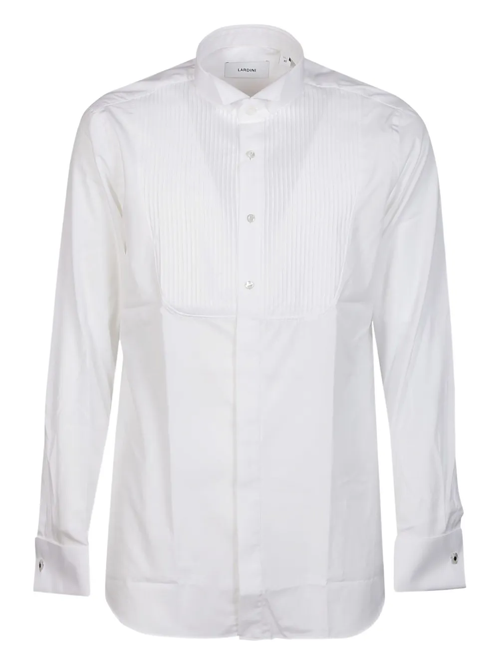 Lardini Pleated-front Shirt In White