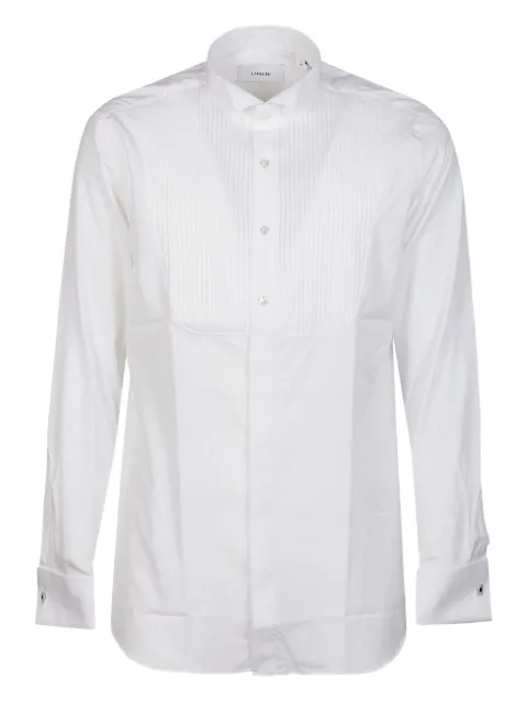 Lardini pleated-front shirt