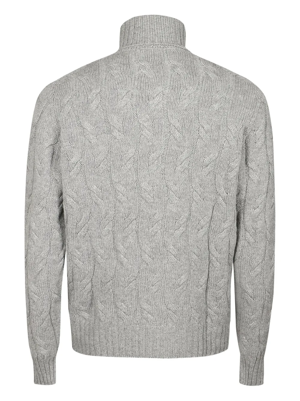 Drumohr Treccia Turtleneck In Gray