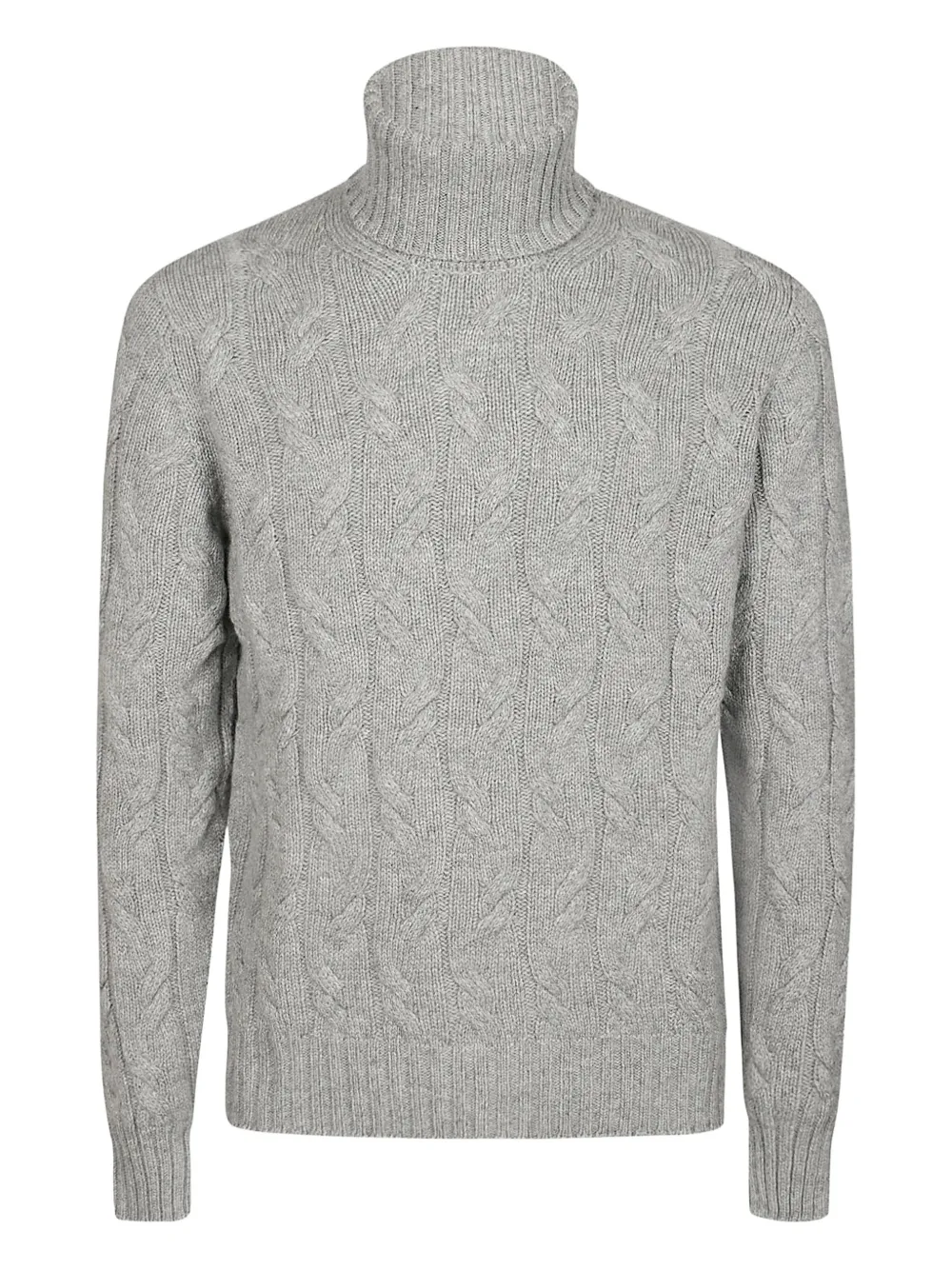 Drumohr Treccia Turtleneck In Gray