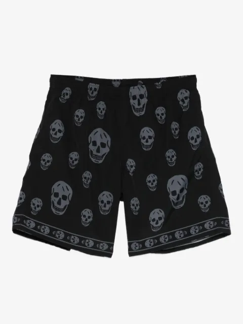 Alexander McQueen плавки-шорты с принтом Skull
