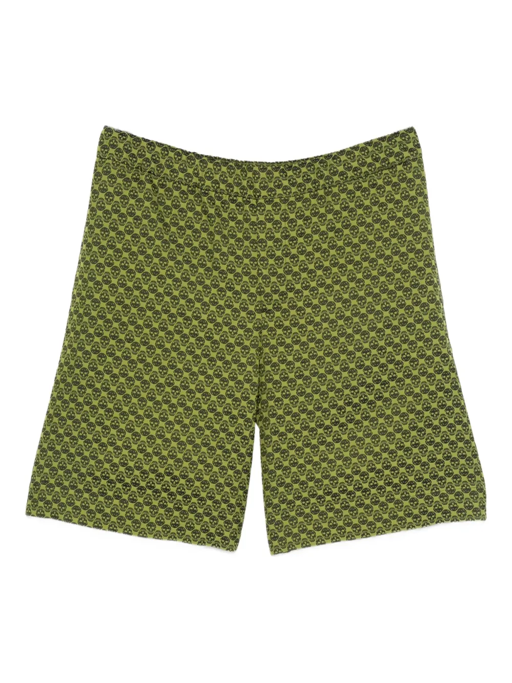 Alexander McQueen skull-print shorts | Green | Image 1