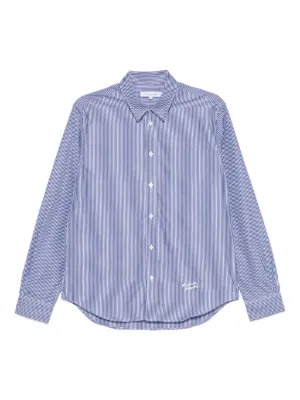 AMI Paris ストライプ シャツ | ホワイト | FARFETCH JP