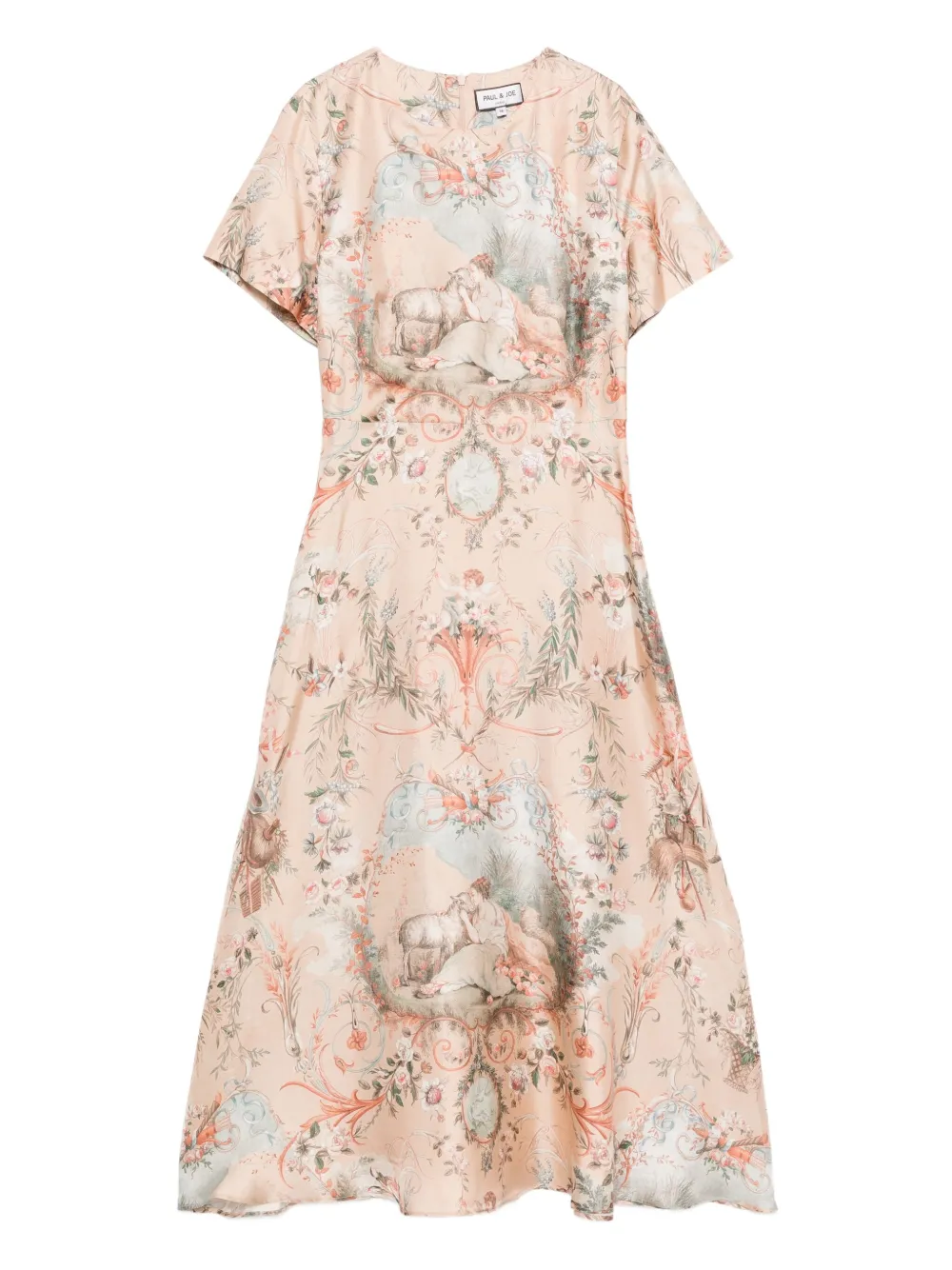 Paul & Joe floral-print mini dress - ニュートラル Paul & Joe floral-print mini dress - ニュートラル