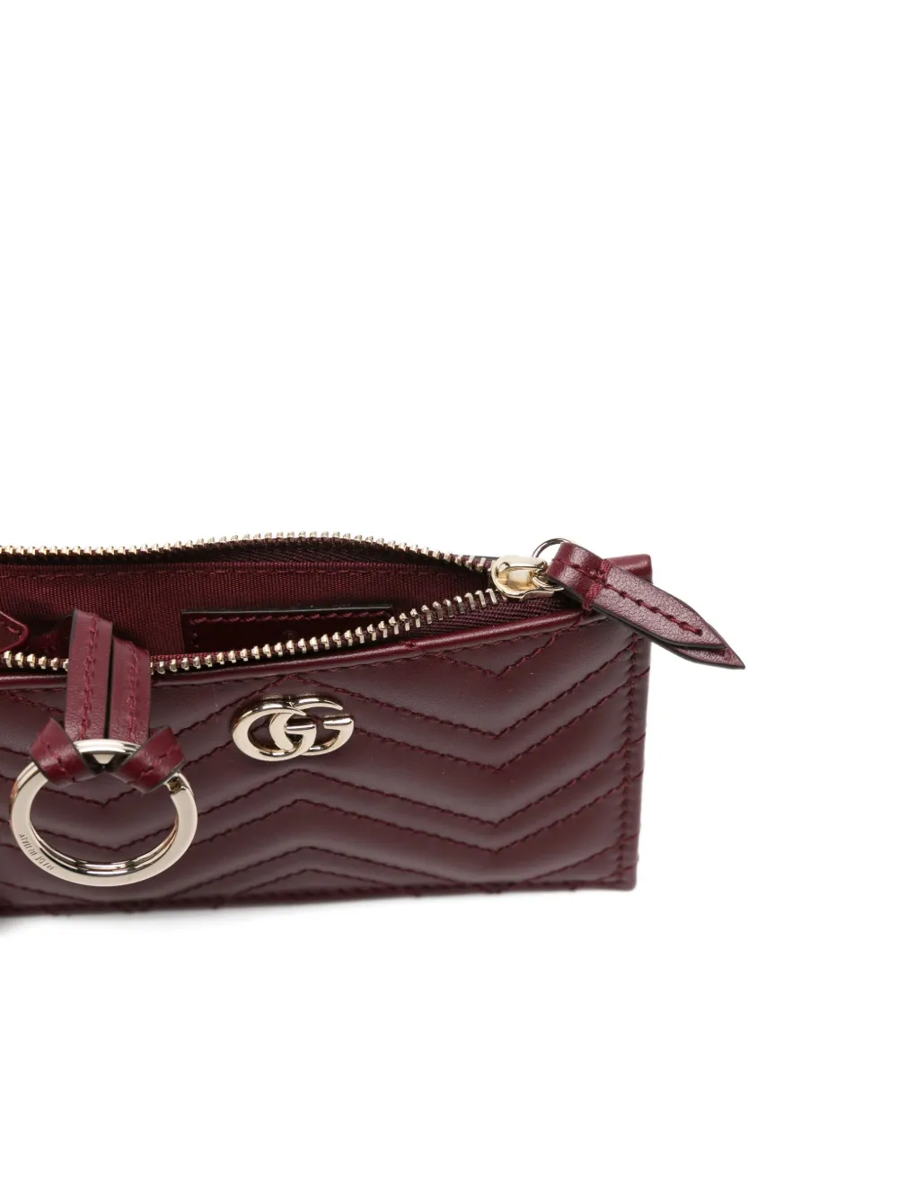 Gucci Gg Chevron Wallet In Brown