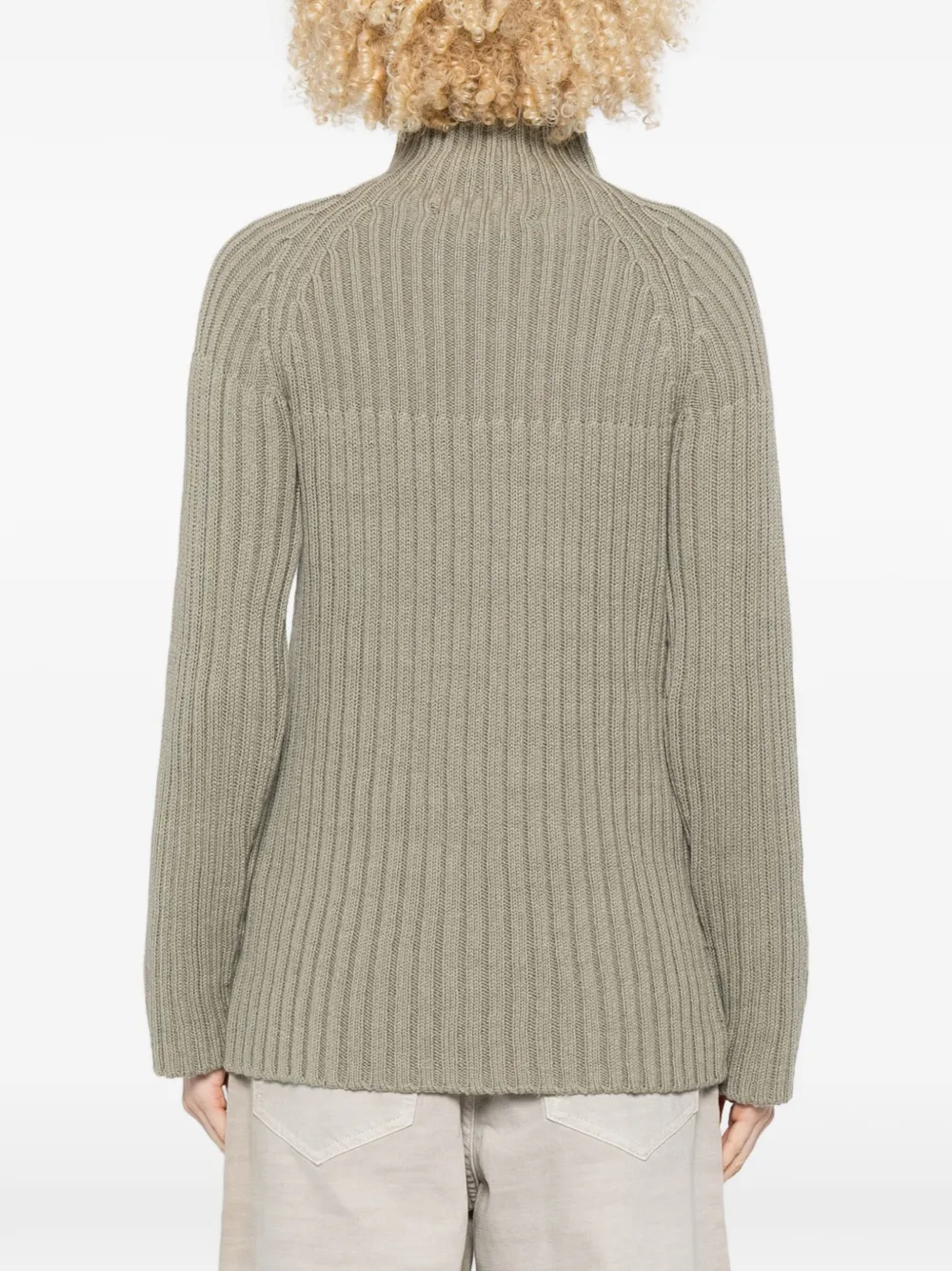 OUR LEGACY Column Zip Cardigan in Green, view 4