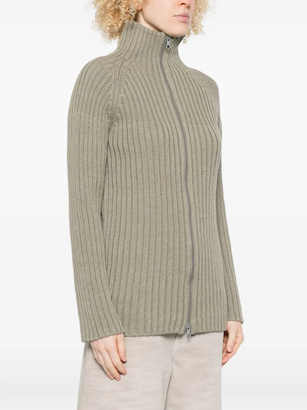  Our Legacy Column Zip Cardigan - Green 