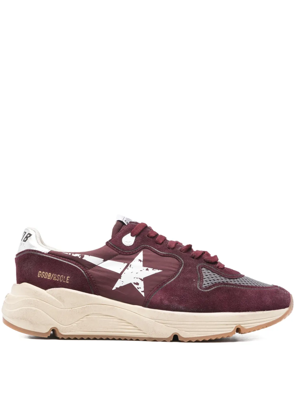 Golden Goose printed-star suede sneakers - Rot