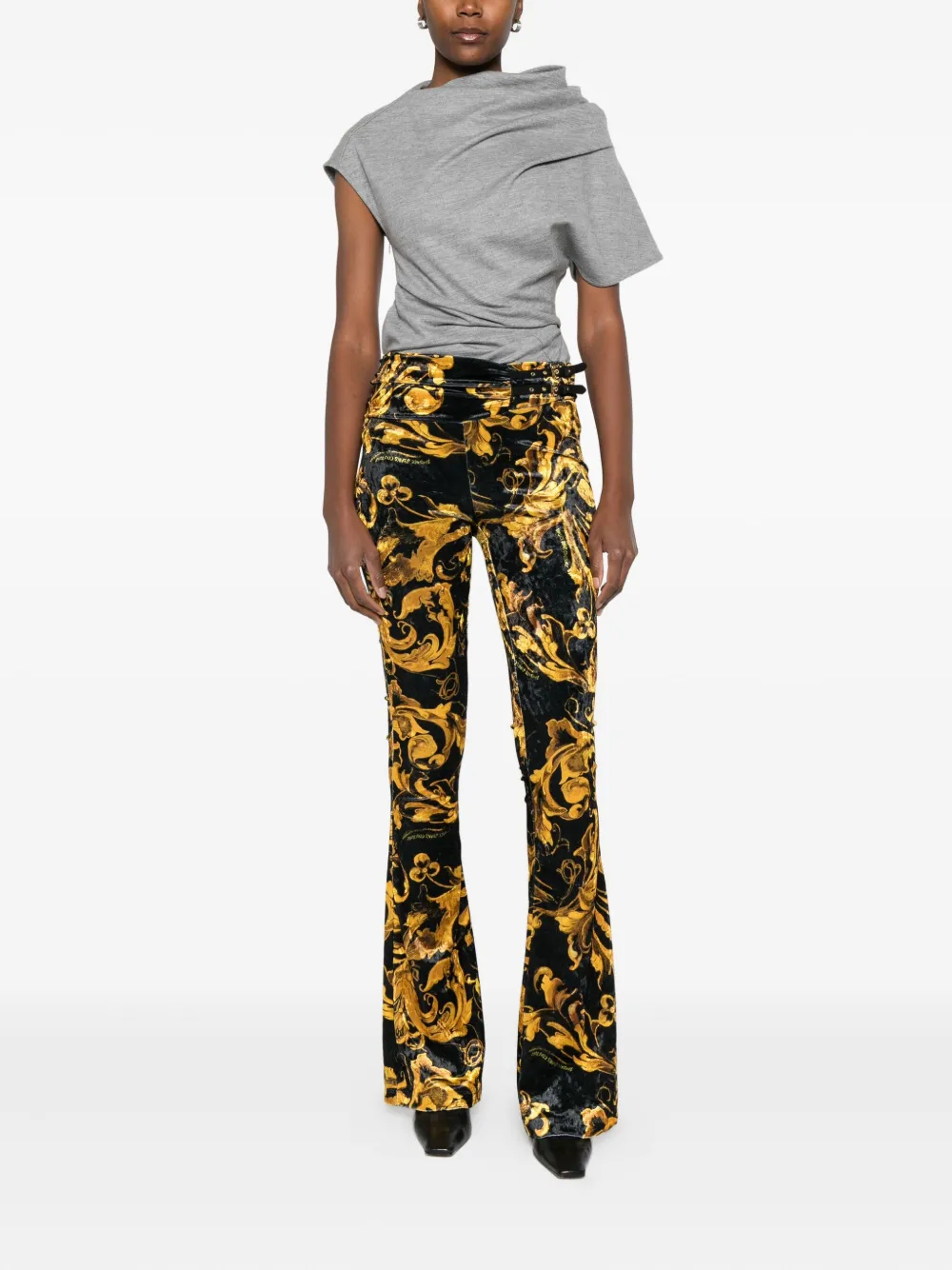 Versace Jeans Couture Barocco-print trousers | Flared & Bell-Bottom Pants | Image 2