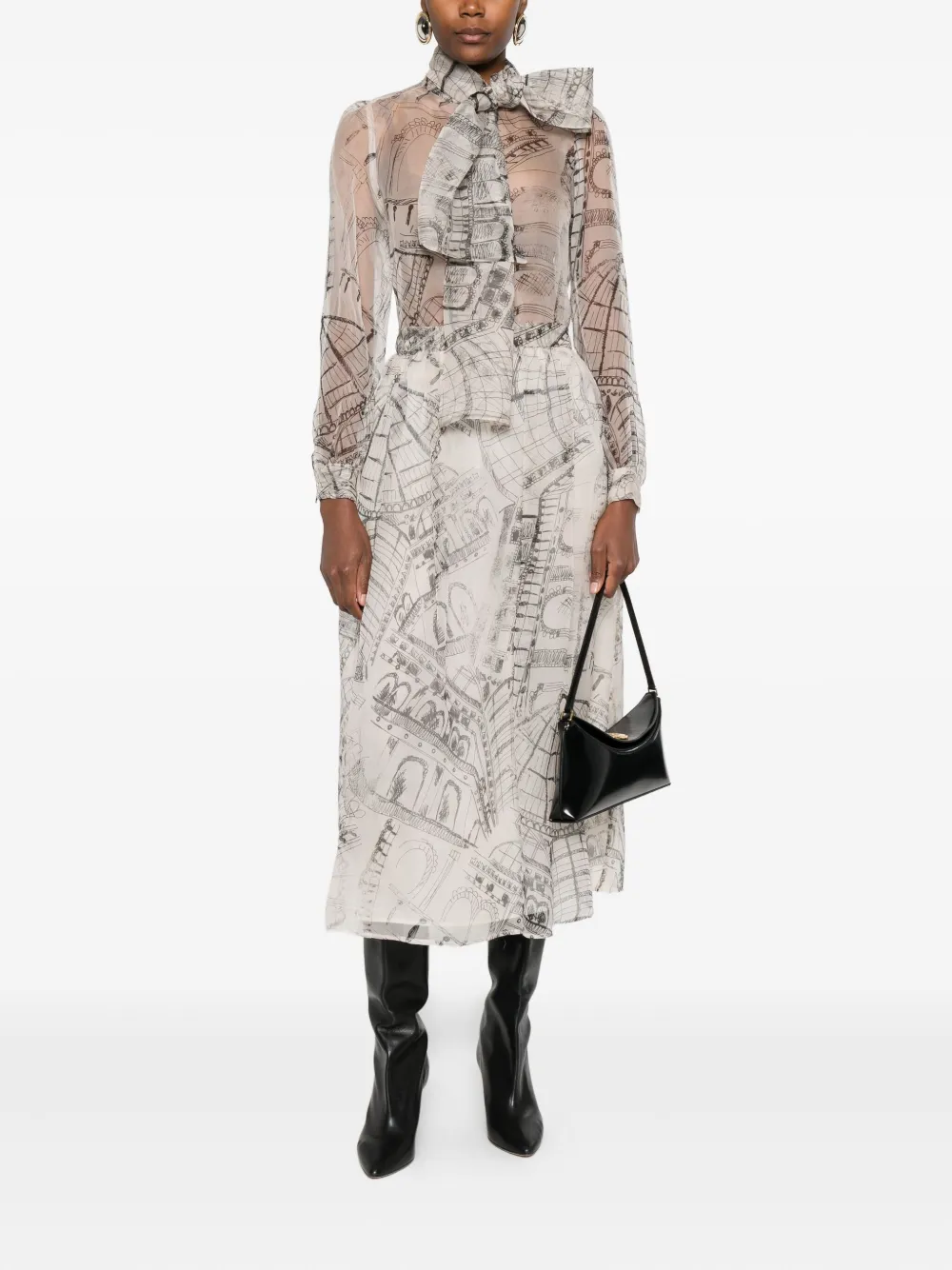 Paul & Joe printed tie-neck blouse | Blouses | Image 2