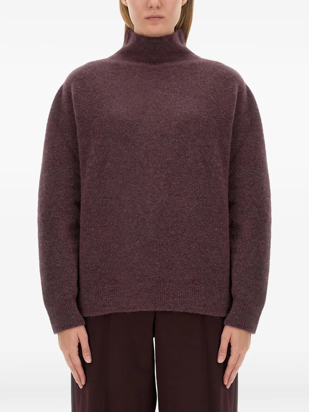 Alysi funnel neck sweater - Viola