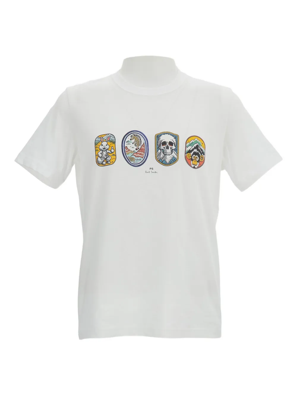 Paul Smith crew-neck cotton T-shirt - ホワイト Paul Smith crew-neck cotton T-shirt - ホワイト