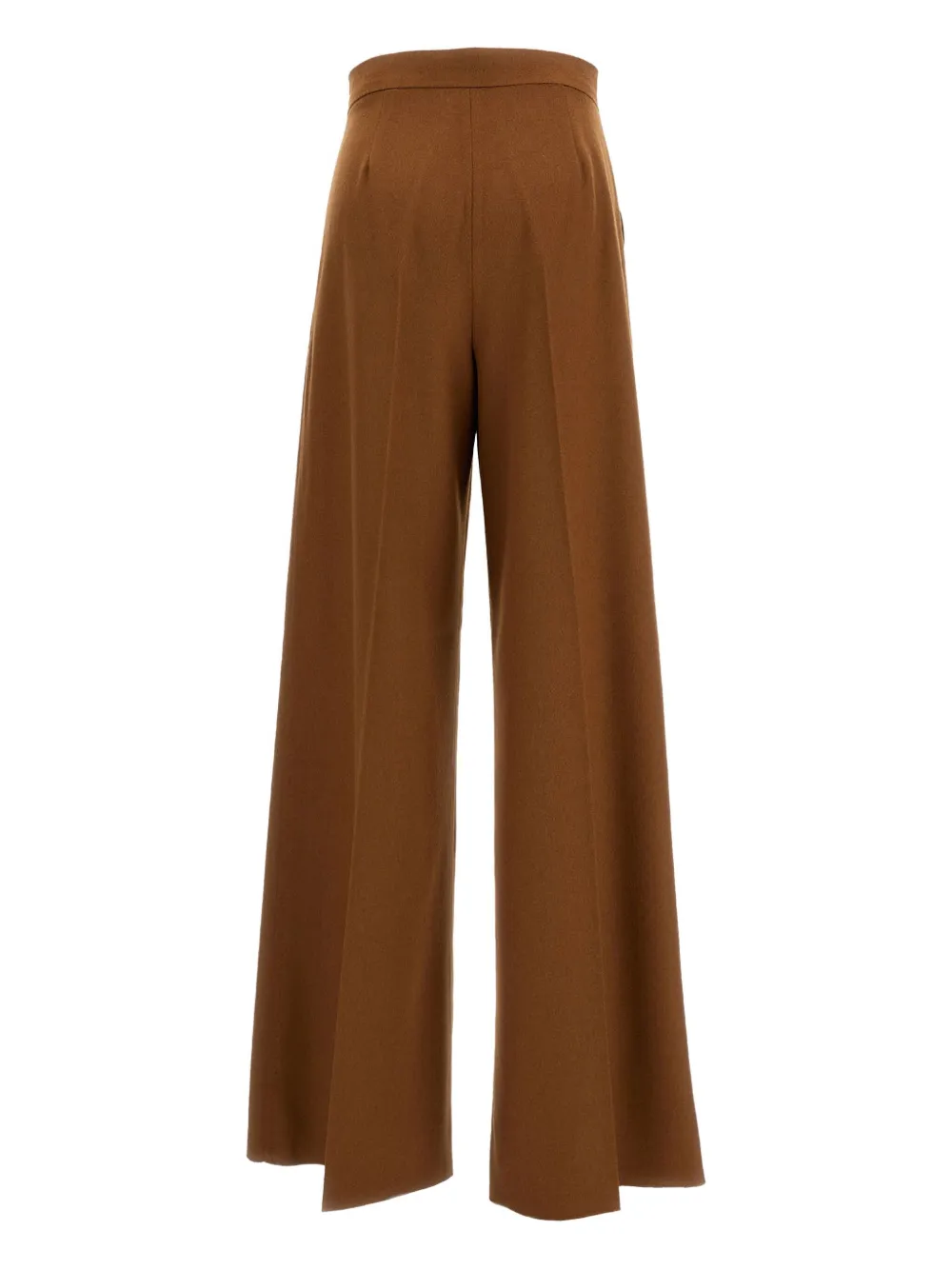 Max Mara Plooibroek met wijde pijpen - Bruin