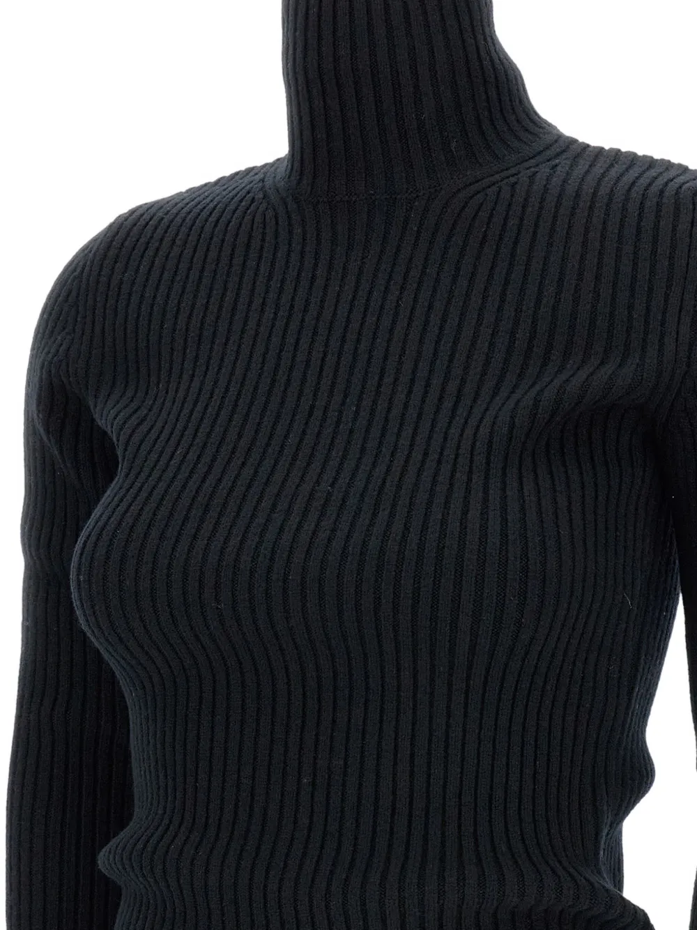 Max Mara Turtleneck Long-sleeved Sweater In Black