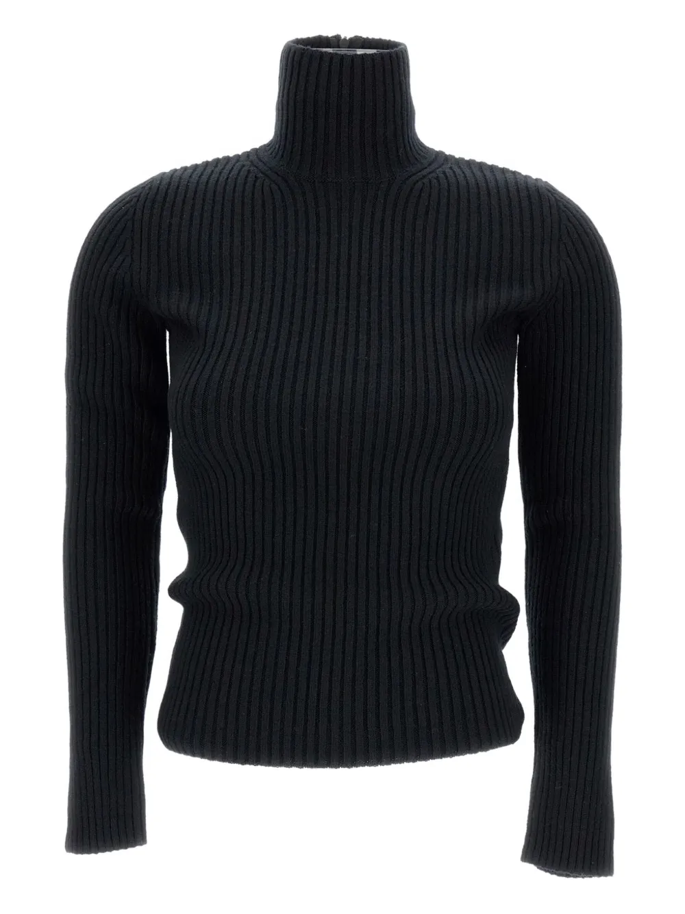 Max Mara Turtleneck Long-sleeved Sweater In Black
