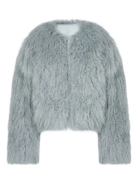 Halfboy cropped fur jacket