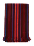 Paul Smith signature-stripe fringed scarf - Red