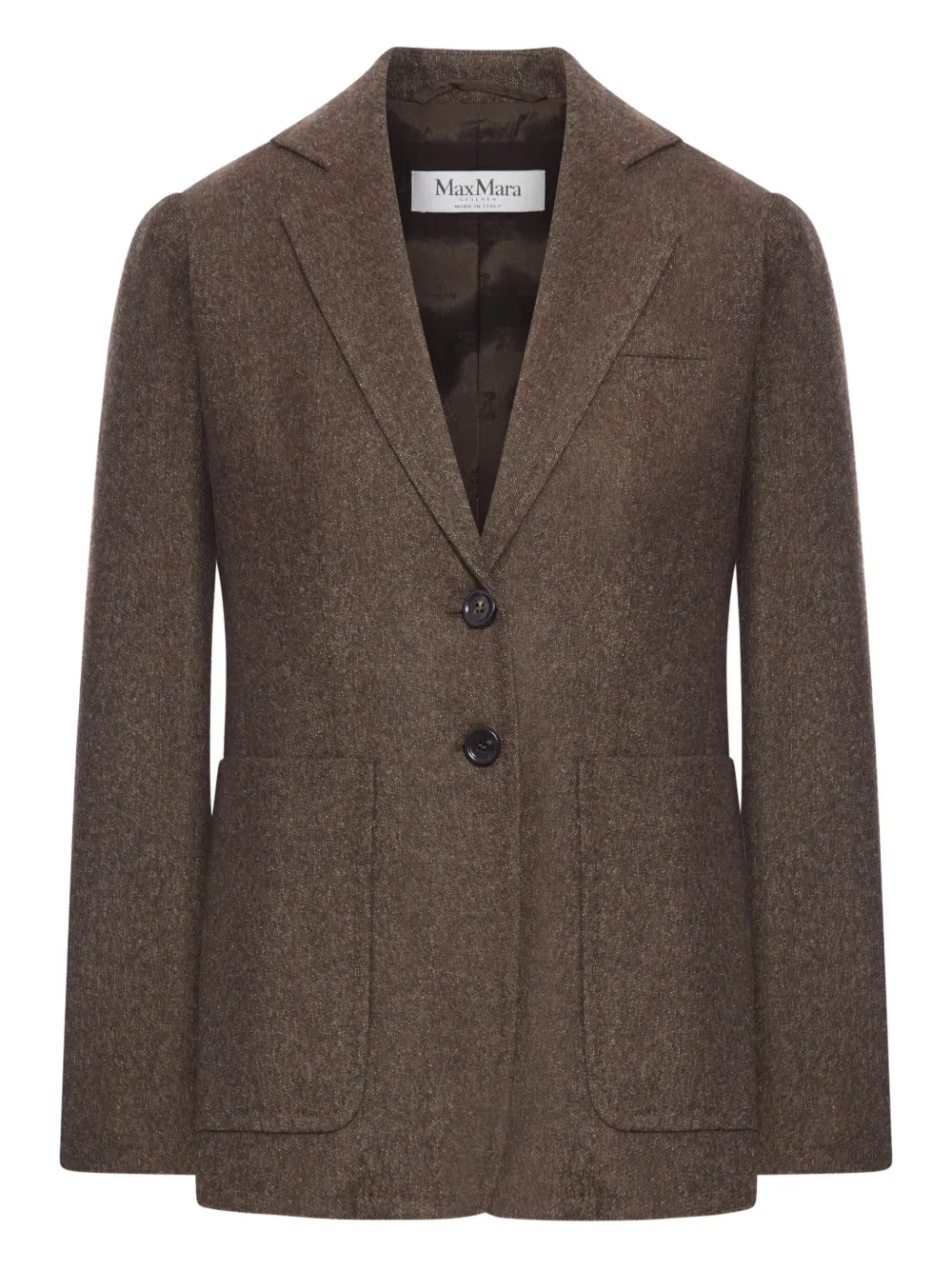 Max Mara パッチポケット ジャケット - ブラウン Max Mara パッチポケット ジャケット - ブラウン