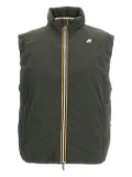 K-Way logo-patch gilet - Green