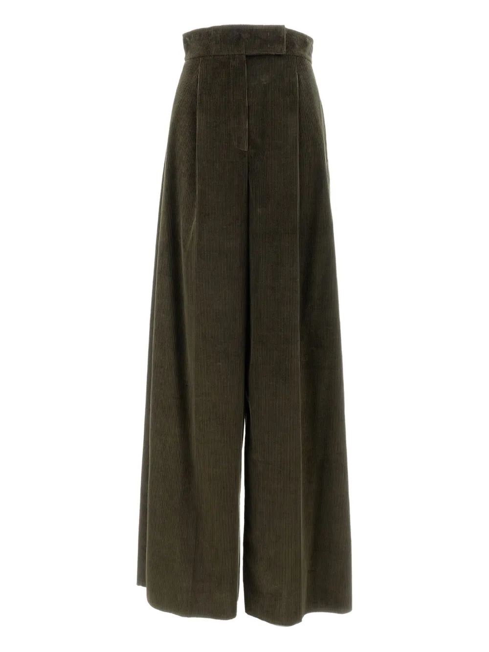 Max Mara pleated corduroy trousers | Green | Image 1