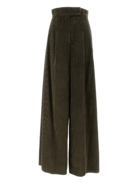 Max Mara pleated corduroy trousers