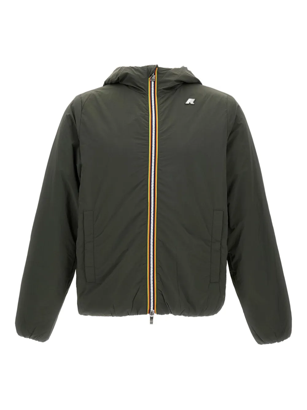 K-way Jack Stretch Logo Jacket In Green