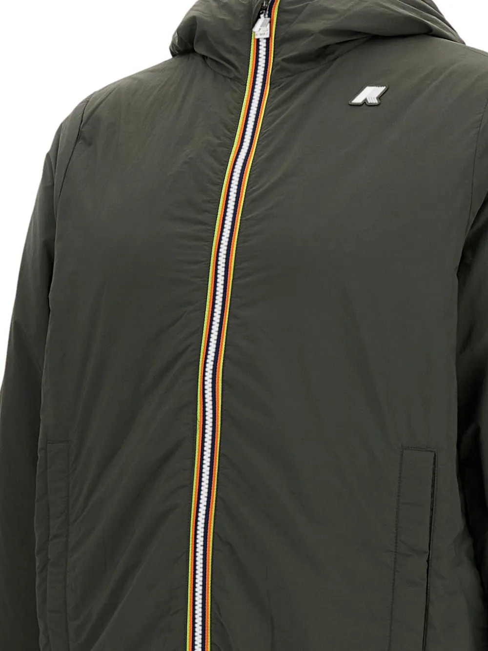 K-way Jack Stretch Logo Jacket In Green