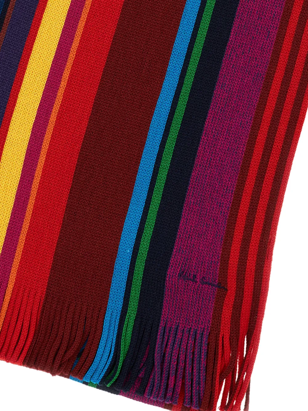 Paul Smith signature-stripe wool scarf - Bruin