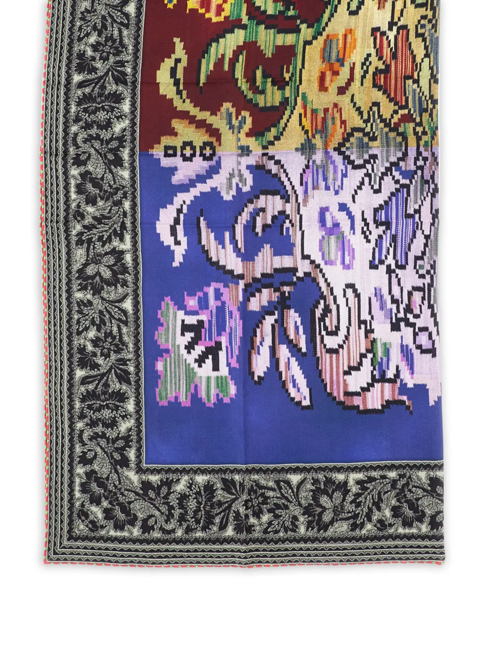 Pierre-Louis Mascia Sjaal met bloemenprint Blauw