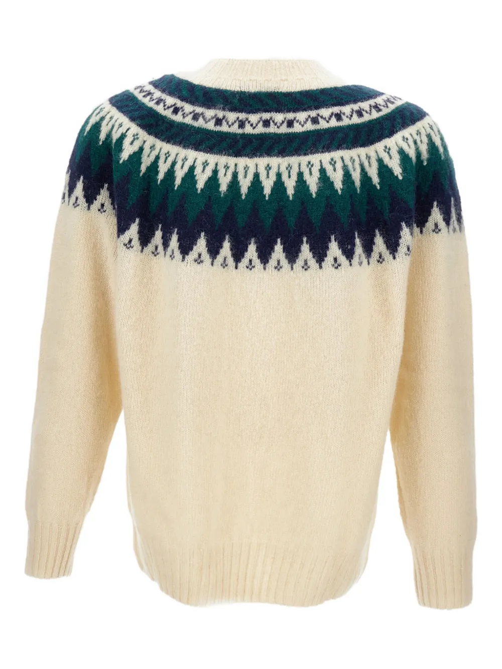 Howlin' Fair-isle Pattern Crew-neck Sweater In Brown