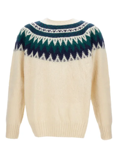 Howlin' fair-isle pattern crew-neck sweater