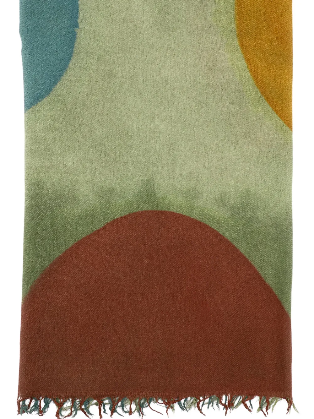 Exquisite J Sjaal met geometrische print - Groen