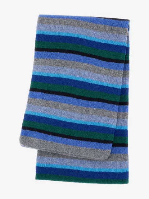 Paul Smith striped-pattern wool scarf