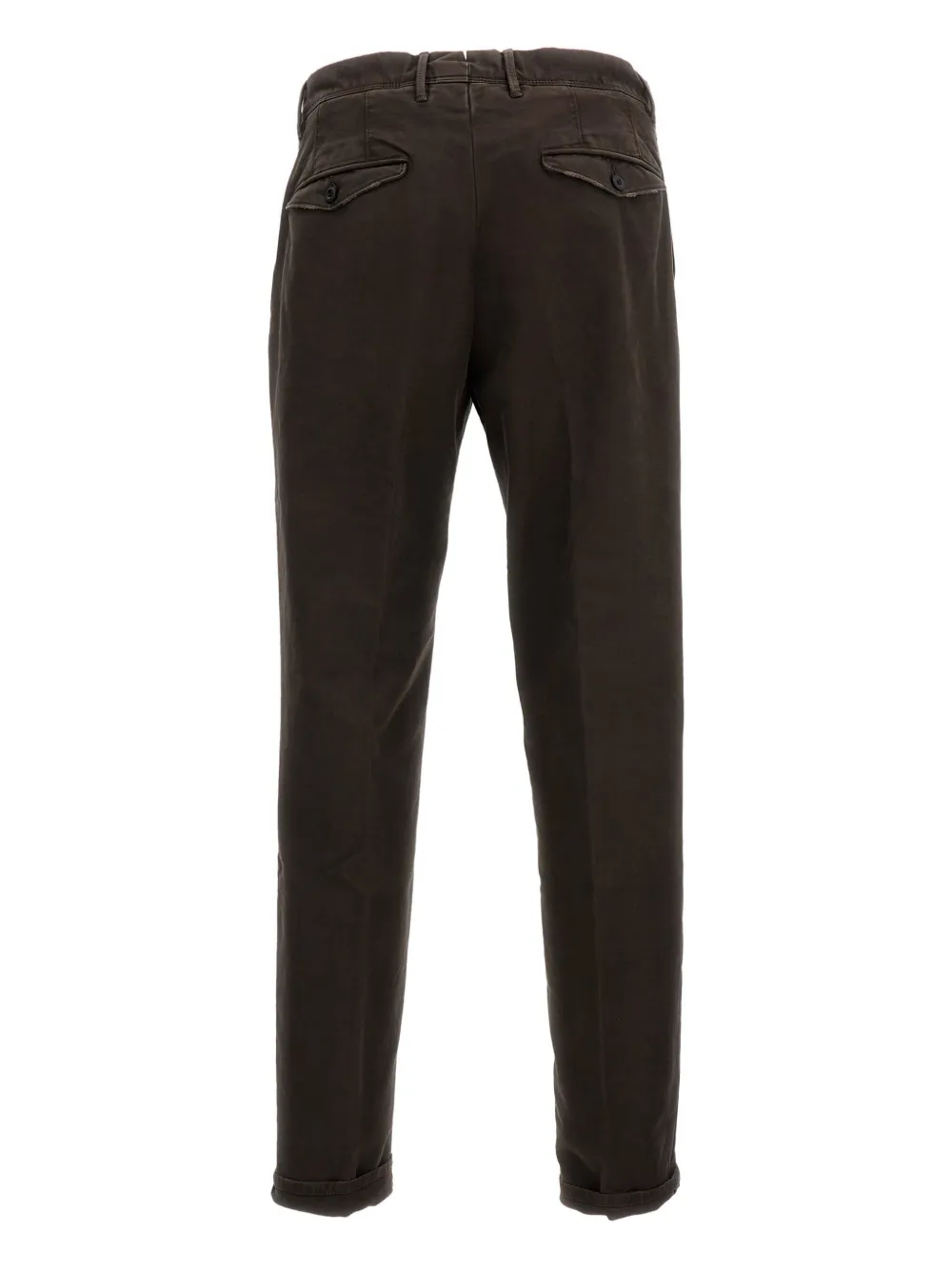 Incotex Straight plooibroek - Bruin