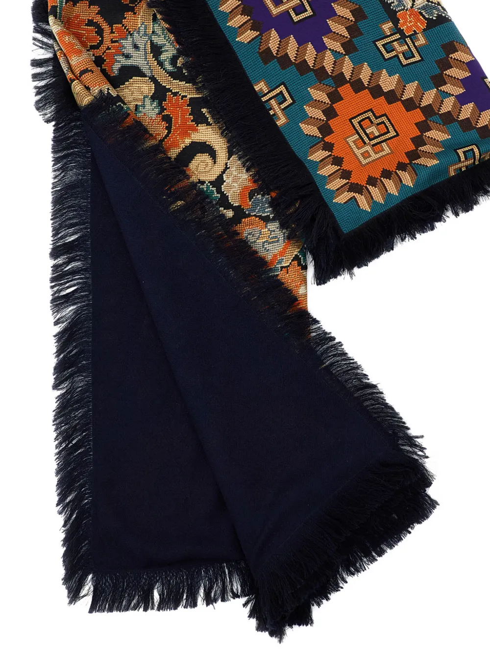 Pierre-Louis Mascia Sjaal met print - Blauw