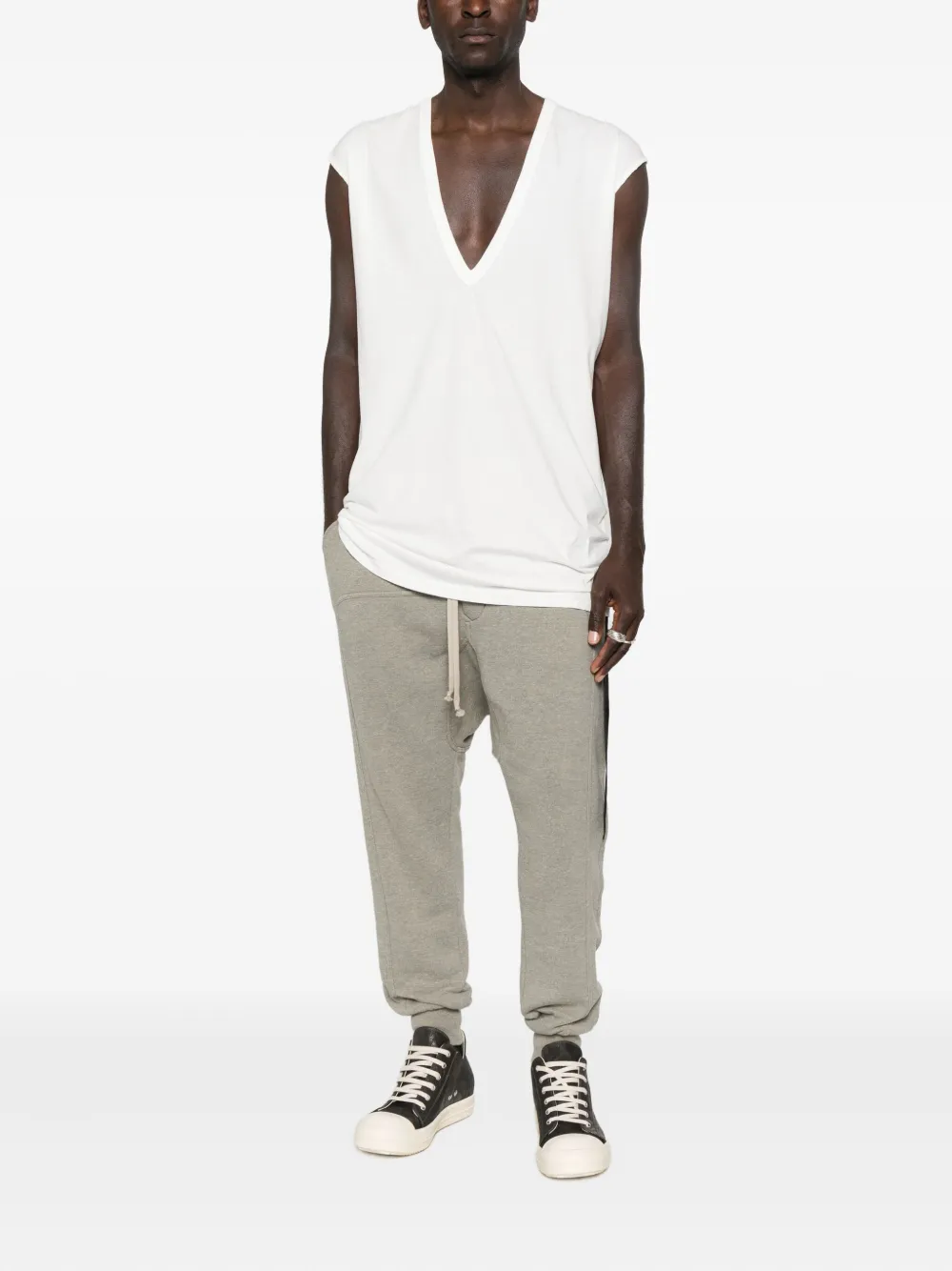 Rick Owens DRKSHDW drawstring-fastening trousers - Grijs