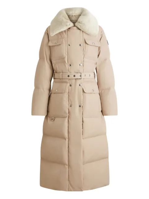 Fusalp Vlavi belted faux-fur collar coat