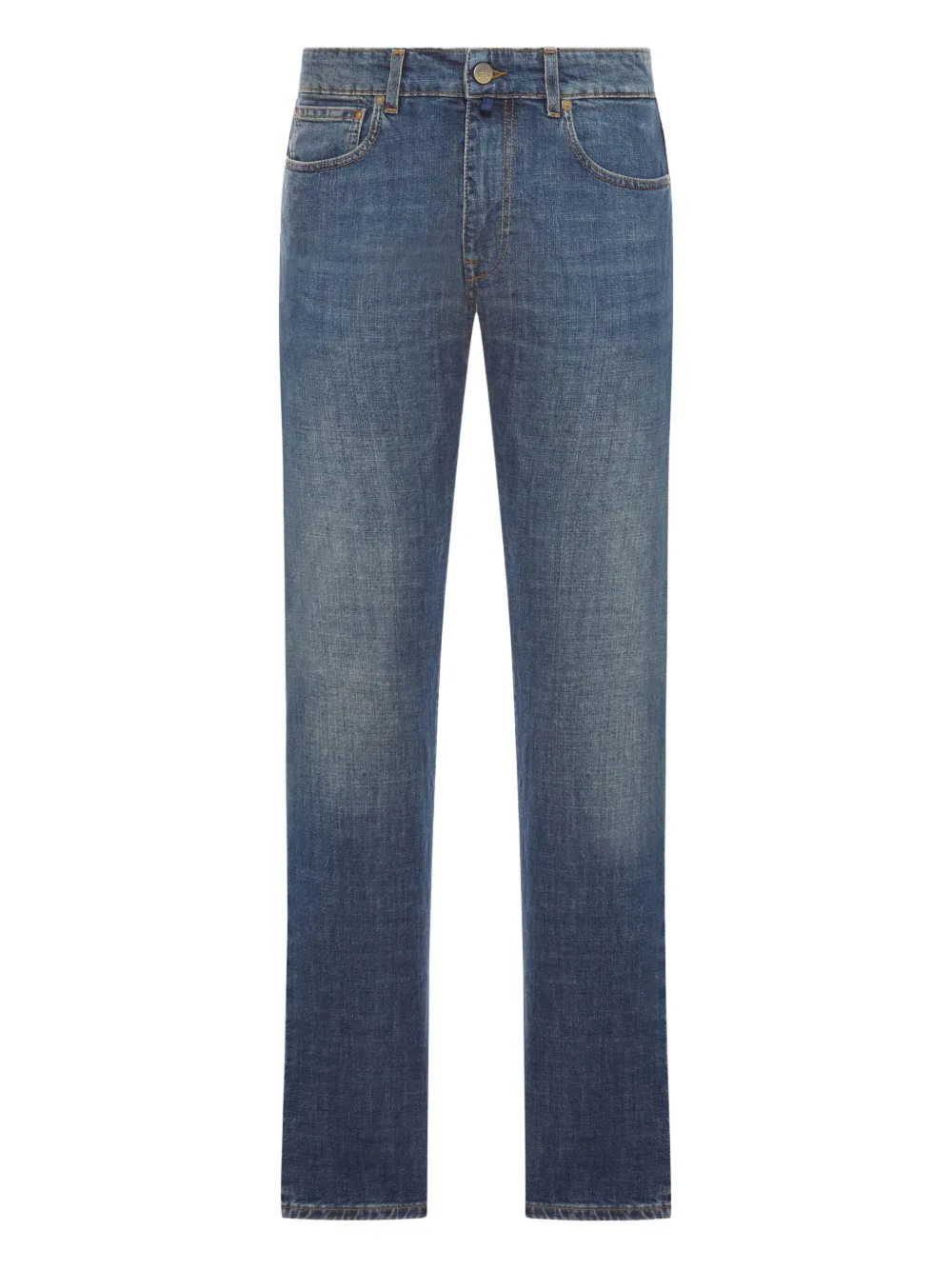 Incotex Cotton Denim Jeans In Blue