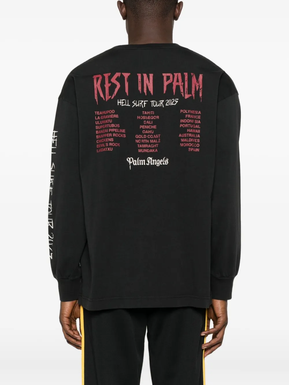 Palm Angels printed T-shirt - Zwart
