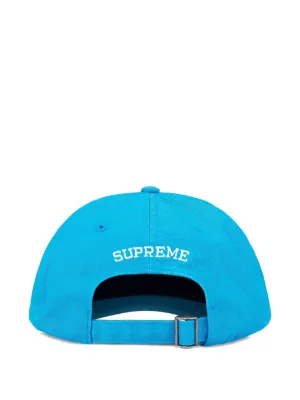 Supreme pin-embellished five-panel Cap Hat | Blue | FARFETCH ZA